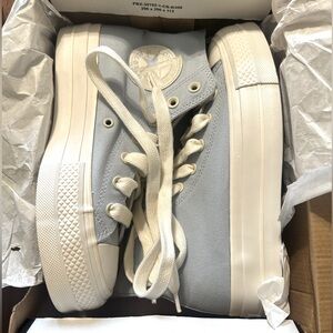 Platform Converse Baby Blue